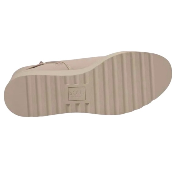 NEW, Naturalizer SOUL, Women's Jayda Wedge Chelsea Boots, 8W, Beige - Picture 7 of 9